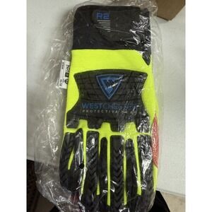 1 Pair WestChester R2 87810 Safety Rigger Glove with Hook & Loop Wrist Size XL